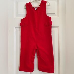 Stitchy Fish Ezra Corduroy Longall, Red, NWT, 2T